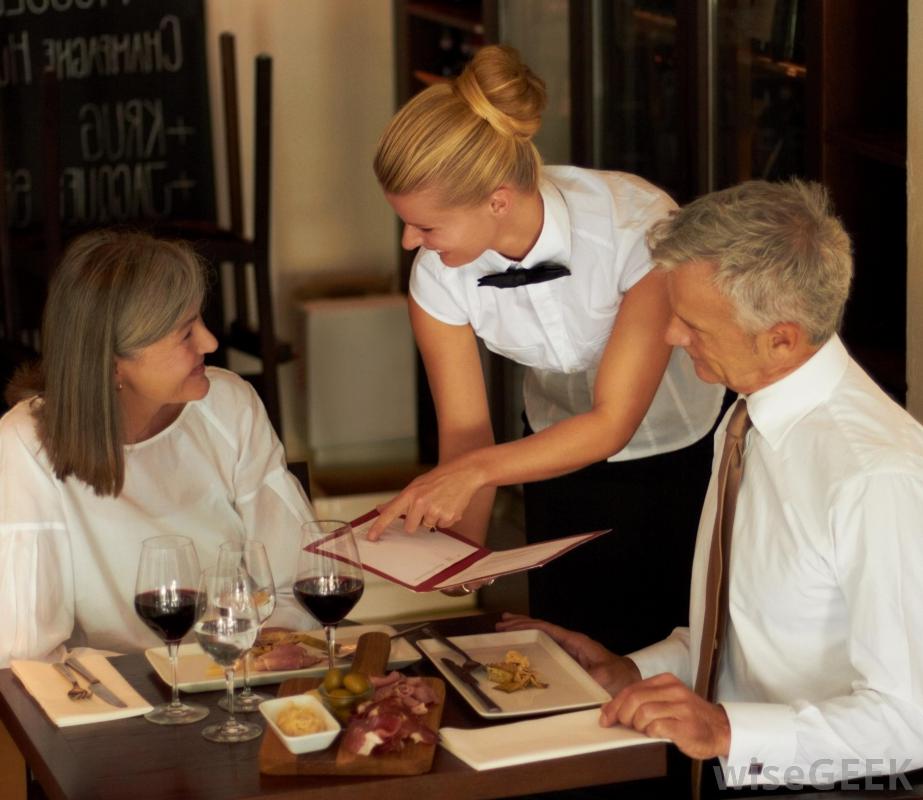 Waiter Serving